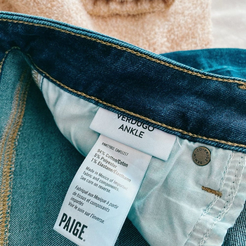 Paige Verdugo ankle raw hem jeans in Darton distressed - Picture 6 of 12